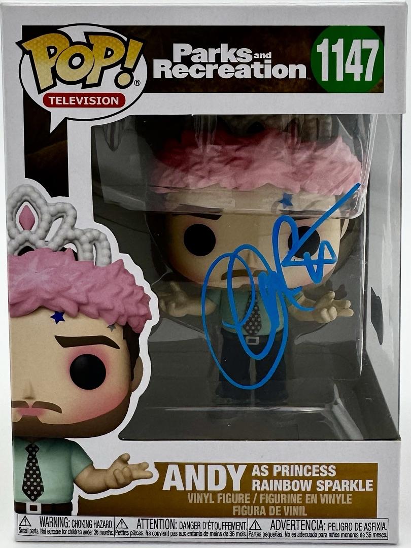 Chris Pratt Signed "Andy" Funko #1147 (Parks & Recreation) - Beckett COA